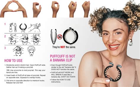 puff cul|Quality PuffCuff Hair Clips for Curly & Thick Hair 